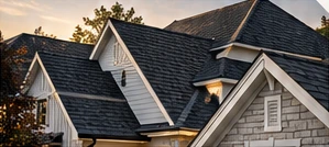 Architectural shingle roof illustration